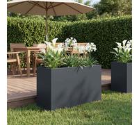 vidaXL Vaso da giardino Antracite 80 x 30 x 50 cm