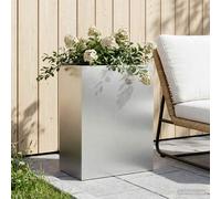 Vaso da giardino Argento 40 x 20 x 40 cm Acciaio zincato