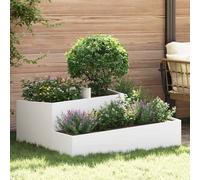 vidaXL Vaso da giardino Bianco 100 x 100 x 50 cm