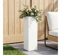 vidaXL Vaso da giardino Bianco 20 x 20 x 75 cm
