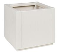 vidaXL Fioriera Quadrata Bianca | Resistente Polipropilene Esterno 36 X 35 cm Design Minimalista Perfetta per Fiori e Arbusti