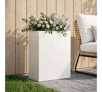 vidaXL Vaso da giardino Bianco 40 x 20 x 40 cm