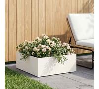vidaXL Vaso da giardino Bianco 40 x 40 x 20 cm