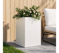 vidaXL Vaso da giardino Bianco 40 x 40 x 75 cm