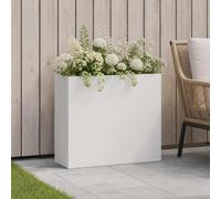 vidaXL Vaso da giardino Bianco 50 x 20 x 40 cm