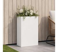 vidaXL Vaso da giardino Bianco 50 x 20 x 75 cm