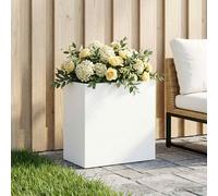 vidaXL Vaso da giardino Bianco 50 x 30 x 40 cm