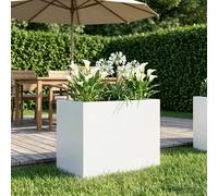 vidaXL Vaso da giardino Bianco 50 x 40 x 50 cm