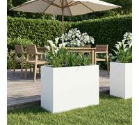 vidaXL Vaso da giardino Bianco 60 x 30 x 40 cm