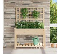 vidaXL Vaso da giardino con lo scaffale Beige 115 x 60,5 x 153 cm