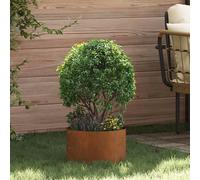 vidaXL Vaso da giardino Marrone 30 x 30 x 20 cm Acciaio corten