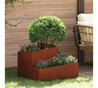 vidaXL Vaso da giardino Marrone 60 x 60 x 50 cm