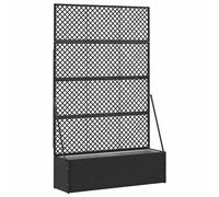 vidaXL Fioriera per Esterni, vasi Moderni, unità da Giardino in Metallo per terrazzi e balconi, con Un Tocco Industriale per Le Piante