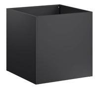 vidaXL Vaso da giardino Nero 45 x 45 x 45 cm Acciaio laminato a freddo