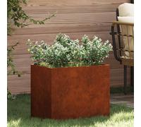vidaXL Fioriera da giardino Stile urbano in acciaio resistente alle intemperie per balcone