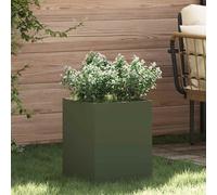 vidaXL Vaso da giardino Verde oliva 32 x 32 x 40 cm