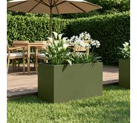 vidaXL Vaso da giardino Verde Oliva 50 x 40 x 40 cm