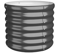 vidaXL Vaso Giardino Acciaio Verniciato a Polvere 40x40x36cm Antracite