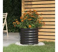 vidaXL Vaso Giardino Acciaio Verniciato a Polvere 40x40x36cm Antracite