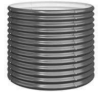 vidaXL Vaso Giardino Acciaio Zincato 80x80x68 cm Antracite