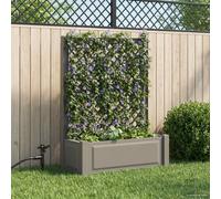 vidaXL Vaso Grande con Direzione Grigio 99,5 x 43 x 133,5 cm PP