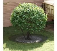 VidaXL Vaso in Metallo Verde Oliva Rotondo Opaco per Piante Interno Esterno Balcone Giardino Design Moderno Minimalista Resistente Macchie Decorativo