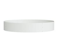 vidaXL Vaso bianco in metallo bianco grande vaso bianco