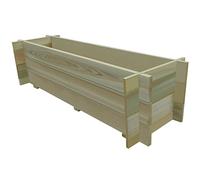 vidaXL Vaso per piante in pino impregnato, 120 cm