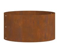 vidaXL Vaso per piante rustico, in acciaio corten, diametro 40 cm, per interni ed esterni, materiale robusto, design industriale, facile da curare per tutte le stanze, vaso in metallo, supporto