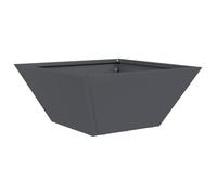vidaXL Vaso Quadrato in plastica Grigio Antracite di, Perfetto per l'interno e l'esterno. Ha Dimensioni di 35 x 15 cm, è Resistente ai Raggi UV e duraturo. Ha Un Design Moderno per Piccole Piante ed