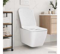 vidaXL Vaso sospeso Ceramica Bianco