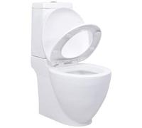 vidaXL - Vaso WC in Ceramica con Scarico Dietro Bianco