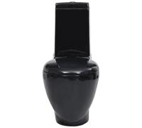 Vaso WC in Ceramica con Scarico Dietro Nero