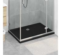 vidaXL Vassoio base doccia con punti 100 x 70 x 4 cm ABS Nero