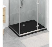 vidaXL Vassoio base doccia con punti 100 x 80 x 4 cm ABS Nero
