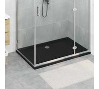 vidaXL Vassoio base doccia con punti 120 x 80 x 4 cm ABS Nero