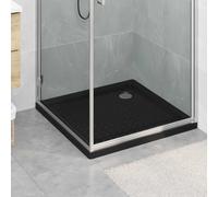 vidaXL Vassoio base doccia con punti 80 x 80 x 4 cm ABS Nero