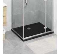 vidaXL Vassoio base doccia con punti 90 x 70 x 4 cm ABS Nero