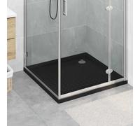 vidaXL Vassoio base doccia con punti 90 x 90 x 4 cm ABS Nero