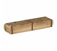 vidaXL Vassoio Marrone 57 x 15 x 9 cm Legno Recuperato Massello