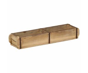 vidaXL Vassoio Marrone 57 x 15 x 9 cm Legno Recuperato Massello