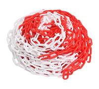 vidaXL Catena Segnaletica Rossa e Bianca 100 m Ø4 mm in Plastica