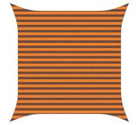 vidaXL Vela da ombra solare Arancione e Marrone 3 x 3 m, Telo da esterno per balcone, ombreggiatura moderna, resistente ai raggi UV per giardino, patio e bordo piscina