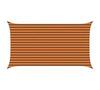 vidaXL Vela da ombra solare Arancione e Marrone 4,5 x 2,5 m, Tenda da esterno, resistente ai raggi UV, copertura rettangolare in poliestere, modernissima per terrazzi