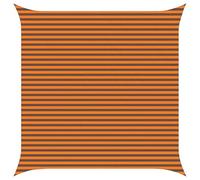 vidaXL Vela da ombra solare Arancione e Marrone 4,5 x 4,5 m, Telo da esterno per balcone, ombreggiatura moderna, resistente ai raggi UV per giardino, patio e bordo piscina