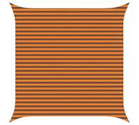 vidaXL Vela da ombra solare Arancione e Marrone 4 x 4 m, Telo da esterno per balcone, ombreggiatura moderna, resistente ai raggi UV per giardino, patio e bordo piscina