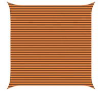 vidaXL Vela da ombra solare Arancione e Marrone 5 x 5 m, Telo da esterno per balcone, ombreggiatura moderna, resistente ai raggi UV per giardino, patio e bordo piscina