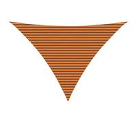 vidaXL Vela da ombra solare Arancione e Marrone 5 x 5 x 6 m, Soluzione per vivere all'aperto, vela ombreggiante triangolare UV, moderno tendone per giardino, balcone, parco
