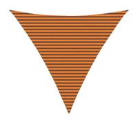 vidaXL Vela da ombra solare Arancione e Marrone 6 x 6 x 6 m, Soluzione per vivere all'aperto, vela ombreggiante triangolare UV, moderno tendone per giardino, balcone, parco