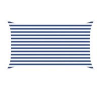 vidaXL Vela da ombra solare Blu e Bianco 3,5 x 2 m, Tenda da esterno, resistente ai raggi UV, copertura rettangolare in poliestere, modernissima per terrazzi